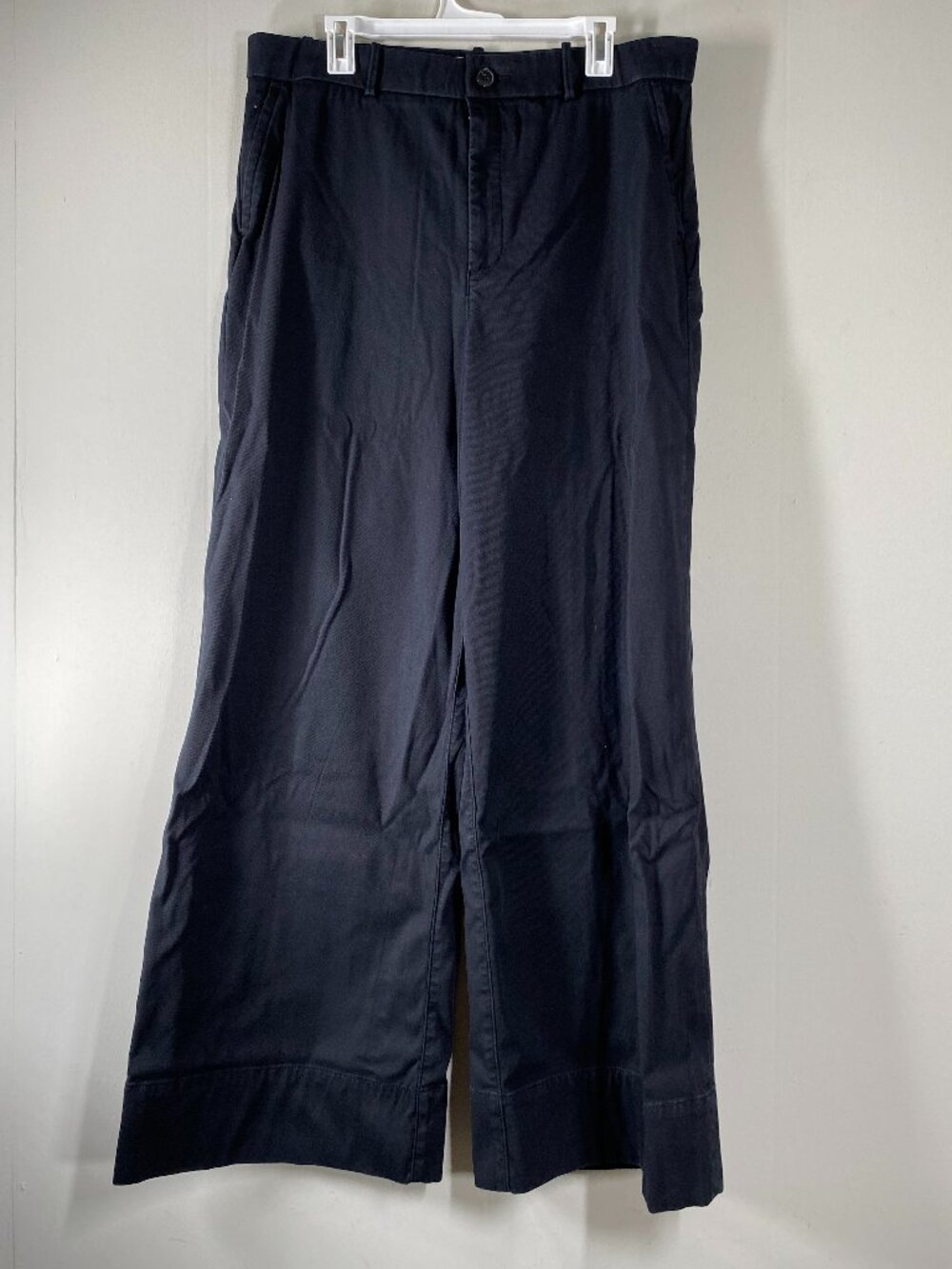Spanx Wide Leg Pants Women's 1X High Rise Black Lined Casual